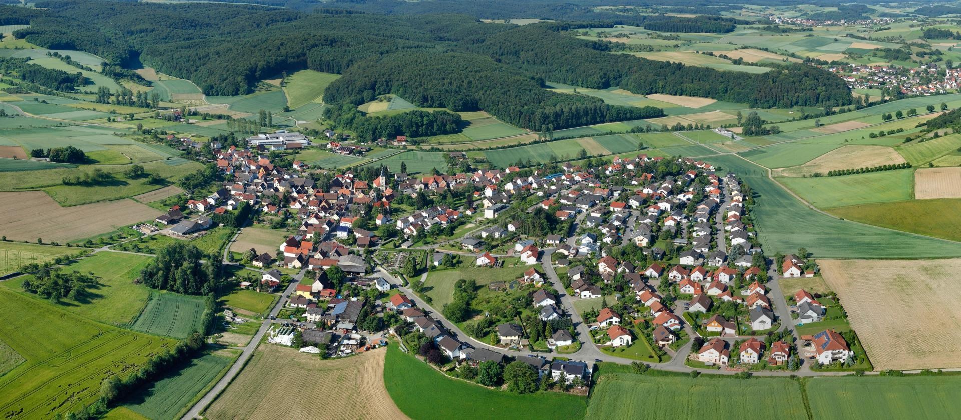 Luftbild Bargen Ansicht aus der Luft des Ortsteils Bargen